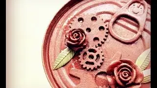 Mixed Media Upcycling Aufbewahrungsdose