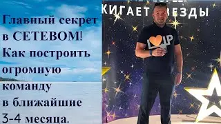 Главный секрет в МЛМ! Как построить огромную команду в сетевом бизнесе уже в ближайшие 3-4 месяца.