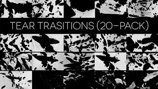 Tear Transitions (Pack of 20) - motion graphic