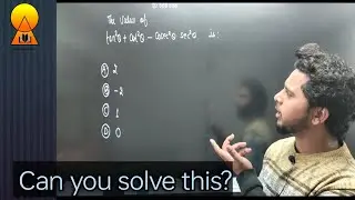 Can you solve this interesting question of trigonometry?