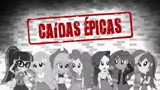 Mlp equestria girls cortos castellano(CAIDAS EPICAS)🦄🏫👠