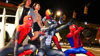 Spider-Mans Take Over Franklin Street