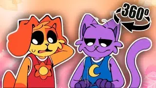 🎀360°CatNap and DogDay Art Accident | Poppy Playtime Chapter 3 | Comic Dub