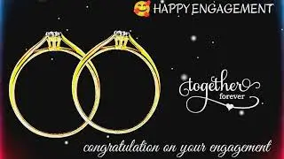 Engagement black screen template video//Happy engagement template video