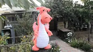 Сонный Дракон. Мягкая грушка крючком.