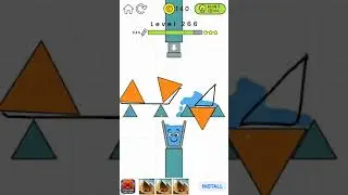 Happy Glass. Level 266. Walkthrough. 3 Stars.