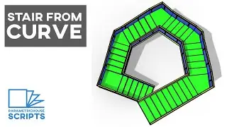 Stair from Curve (Grasshopper Script)