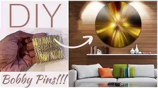 SEE HOW I USED Hair PINS ON THE WALL! DIY IDEA USING BOBBY-PINS