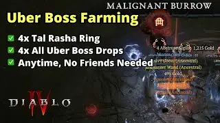 Farm Uber Boss Drops at 4x Rate Anytime w/out Friends - Diablo 4 S2
