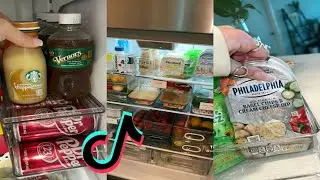 [ASMR] Satisfying Fridge Restock and Organizing || Best Aesthetic Tiktok
