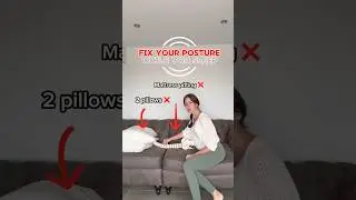 Fix your posture whilst you sleep ‼️ #neckhump #backpainrelief #posturecorrection