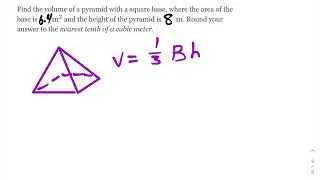Pyramid volume with area and perimeter