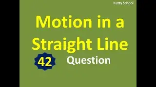 Motion in a straight line neet mcq 42