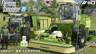 DEMOING KRONE EQUIPMENT FOR SILAGE | Animals on Haut-Beyleron | Farming Simulator 22 | Episode 110