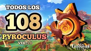 Todos los 108 PYROCULUS | Natlan | Guia por ÁREAS Detallada | Genshin Impact 5.0 💥