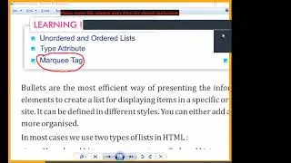 VIII Ch11 Revision (HTML, Ul, Ol, Table, marquee, Hyper Link, Img Src)