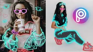 Picsart Neon Light Effect || Picsart Editing New Style Effect || Picsart Photo Editing