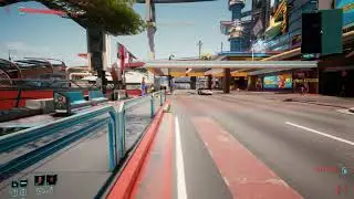 Cool speed glitch in Cyberpunk 2077.
