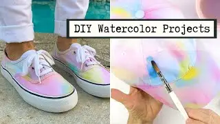 Easy DIY Tie Dye Sneakers and Baseball Cap (EASY DIY)