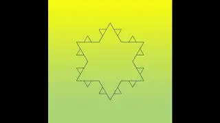 The Koch Snowflake (First 5 Iterations), Playback x 3
