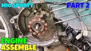 MIO SPORTY ENGINE ASSEMBLE STEP BY STEP PART 2