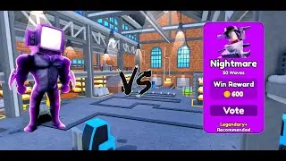 shadow tvman vs nightmare mode in ttd + showcase