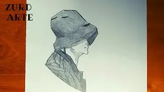 ✍Cómo dibujar un chico con sombrero paso a paso con lápiz