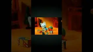 котёнок собирает и разбрасывает кубики 🐱🎲