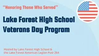 Lake Forest High School Veterans Day 2020