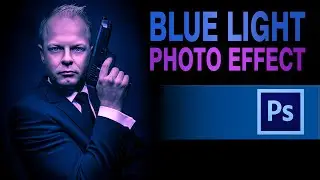How to look like a secret agent? BLUE LIGHTING effects filter Photoshop Tutorial
