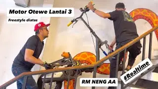 BAWA MOTOR KE LANTAI 3 RUMAH MAKAN #Realtime