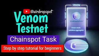 New Venom Bridge Task Tutorial | Venom Chainspot Task | Instructions For Doing Venom Bridge Task