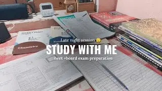 10 Hours study with me 📚|| NEET || Board Exam |late night study|#studywithme #neet #jee #motivation
