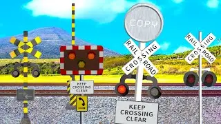 【anime】Railroad Crossing Copying a Sign.