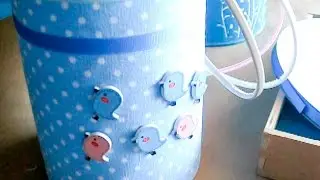 RECICLAR Y DECORAR UN BOTE DE LECHE INFANTIL - IDEA 1