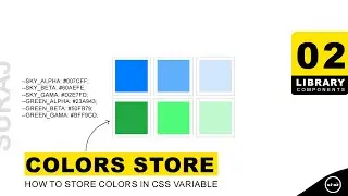 Library-2 | CSS Colors Stored in variables | CSS Variables @uiuxpro