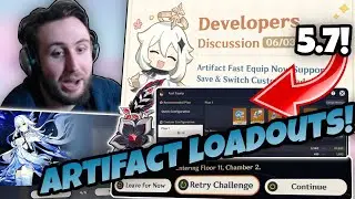 ARTIFACT LOADOUTS ARE HERE! - Zajef Reacts to 5.7 Dev Discussion