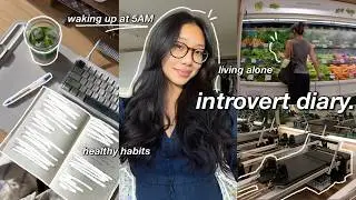 introvert diaries ☀️ 5AM productive day in my life, morning routine, grocery shopping & cooking