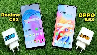 OPPO A58 🆚 Realme C53 Who Wins?? - 33W Charging Speed Test 2024- oopo vs realme