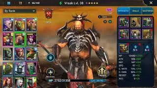 Raid Shadow Legends.  Vrask . Epic hero