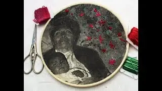 como bordar una fotografía sobre tela, fotobordado, transferencia de imagen en tela sin mod page