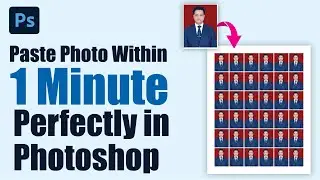 #How to make multiple passport size photo in photoshop | #photoshop
