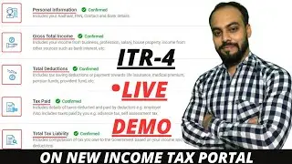 How to file INCOME TAX RETURN 4 on New Portal of Income Tax | How to file ITR 4 | A.Y. 21-22 😇|