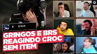 REACT dos STREAMERS BRs e GRINGOS ao CROC SEM ITEM em LOUD vs G2