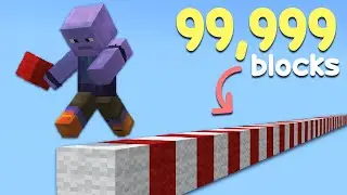 I Bridged For 100,000 Blocks In Minecraft