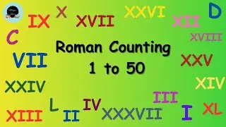 #RomanCounting1to50 #roman #counting #1to50 @Maggie Byes