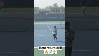 Best Return of Serve Drill... Carlos Alcaraz and brother 