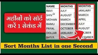 Sorting order of Months || Sort Month wise Data by Future Key Solutions