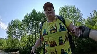 Первый брод первые страдания Марии. Преодалеваем лужи. Велопоход!