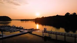 Leesville Lake Marina Sunset